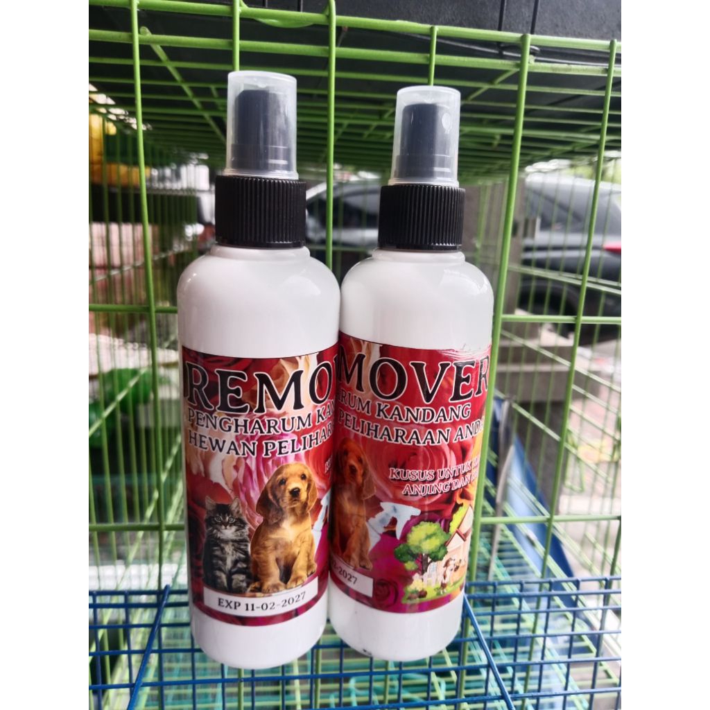 REMOVER Spray Pegharum Ruangan dan Desinfektan Kandang Anjing Kucing 250ml
