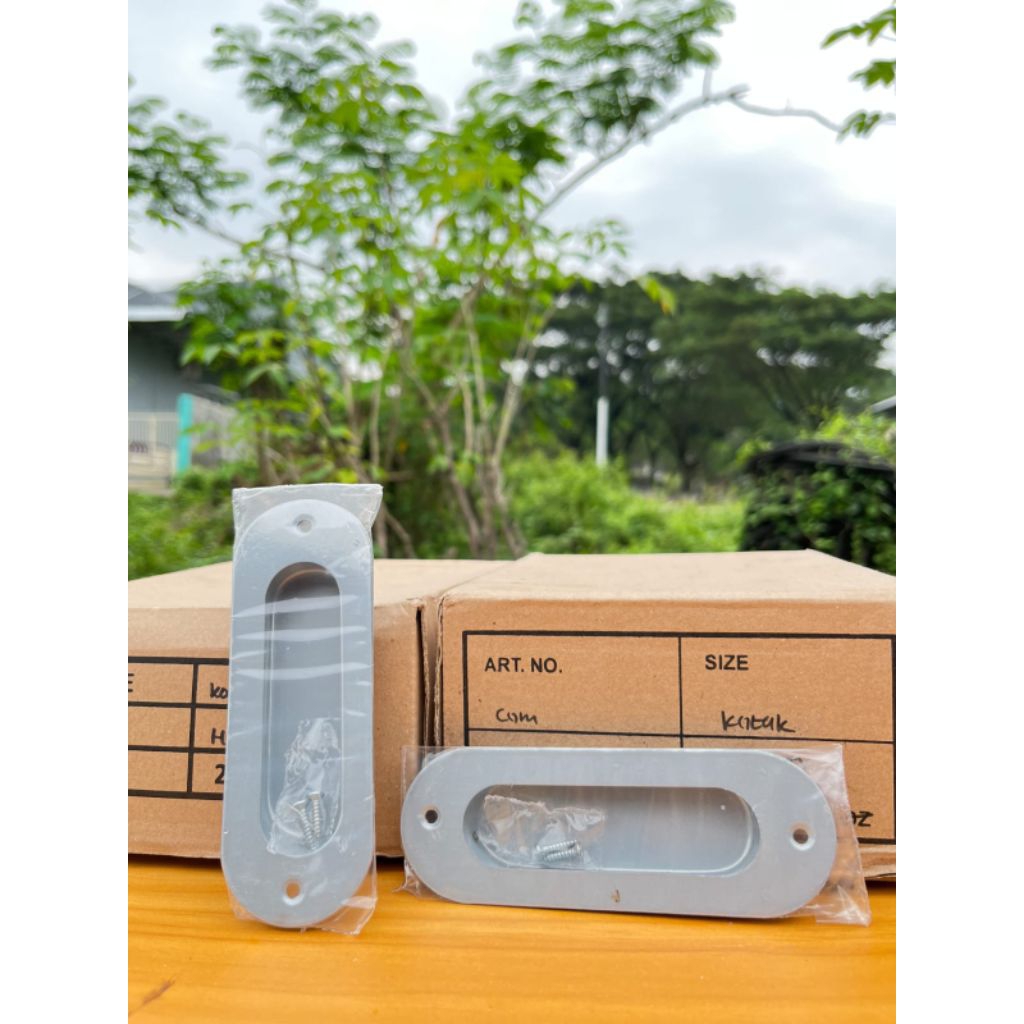 Handle Pintu Geser Tanam (Flush Pull Handle) – Oval & Kotak