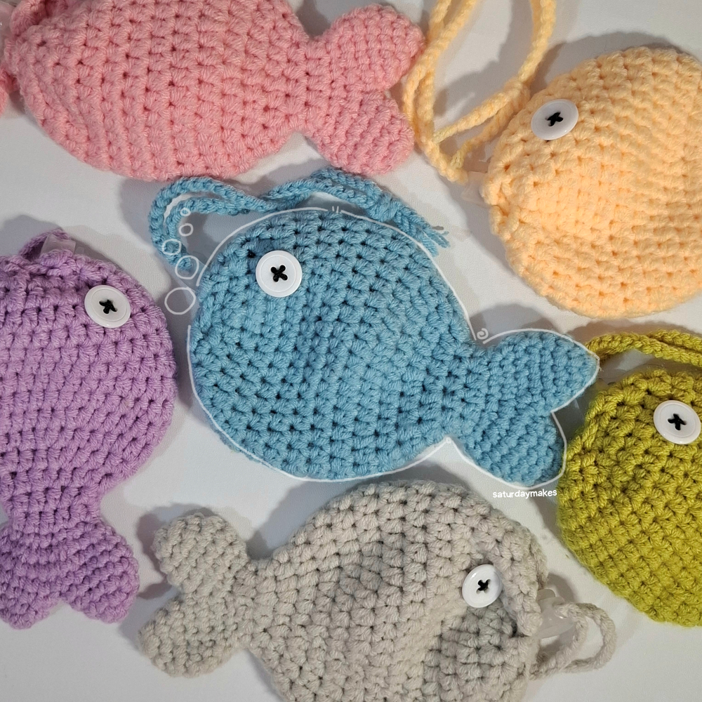 Fish Pouch Crochet | Cute Pouch Crochet | Pouch Rajut