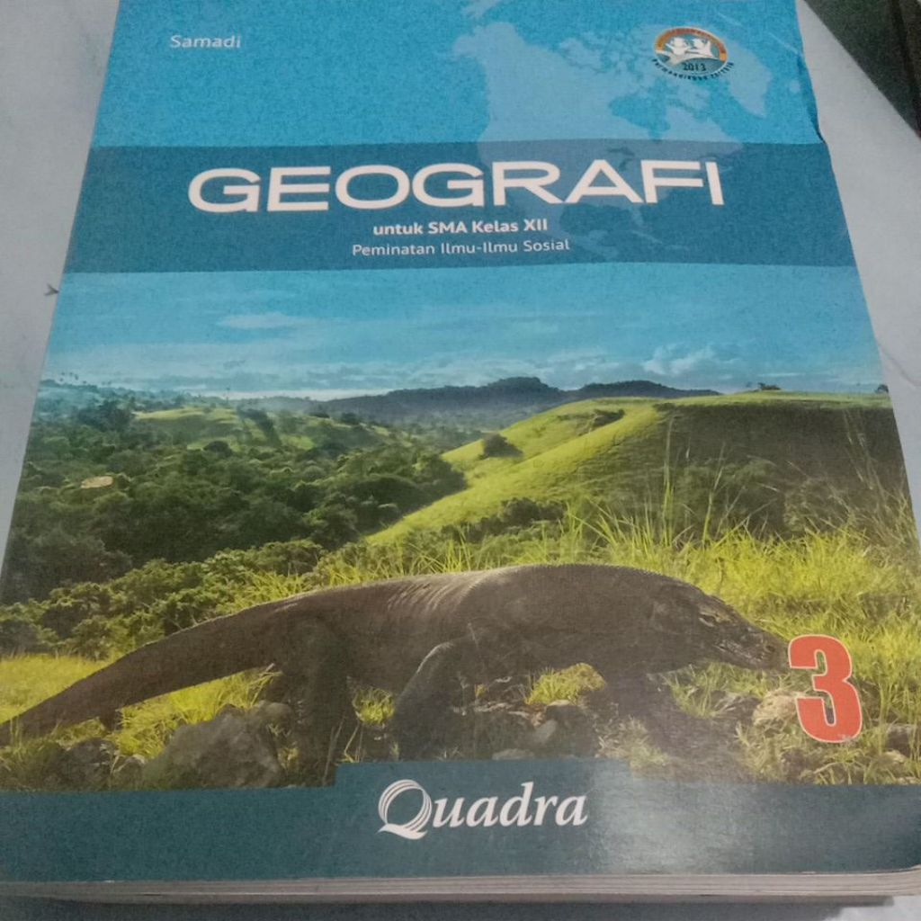 BUKU GEOGRAFI SMA KELAS XII QUADRA, buku second