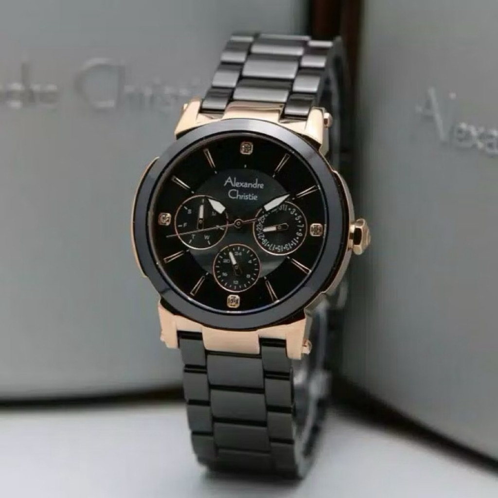 Alexandre Christie  Wanita Ac 2880 Stainless Steel Tali Keramik
