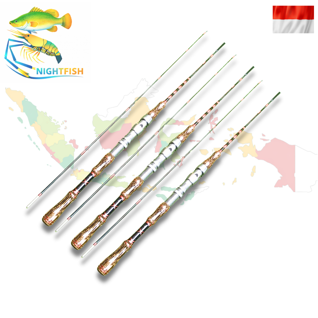 joran pancing udang gagang kayu Nibung stik fiber