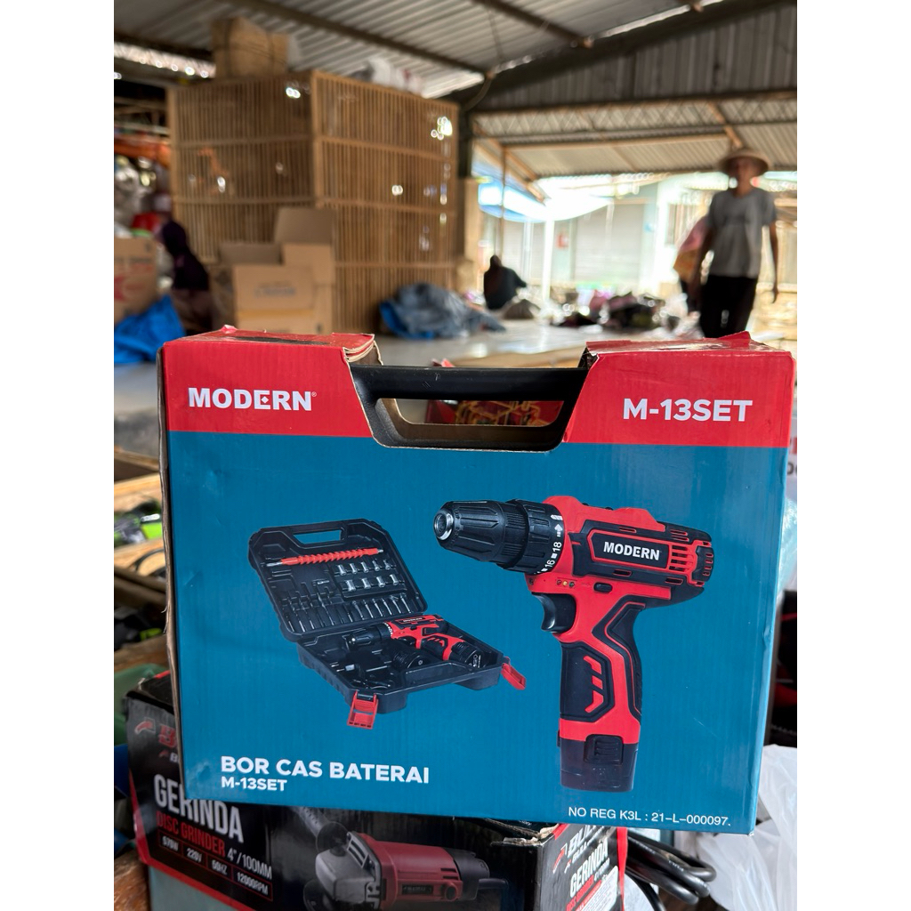Bor Cas Baterai 10mm Modern M-13SET