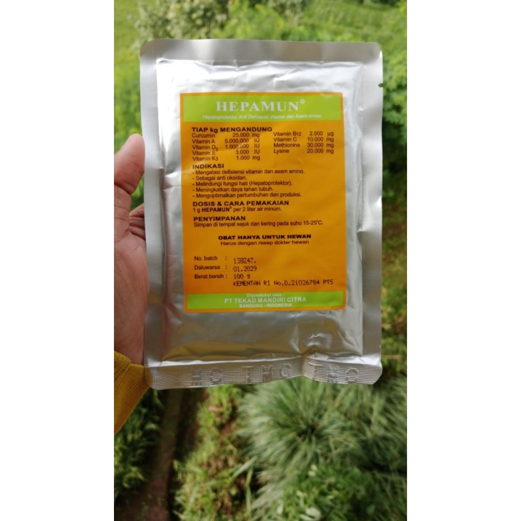 HEPAMUN 100 g - Hepatoprotrktor, Anti Defisiensi Vitamin dan Asam Amino