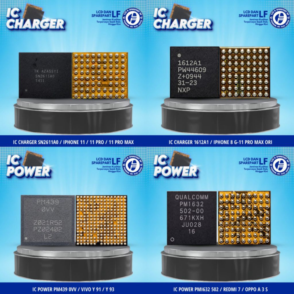 IC CHARGER 1612A1 / IPHONE 8G - 11 PRO MAX ORI LF