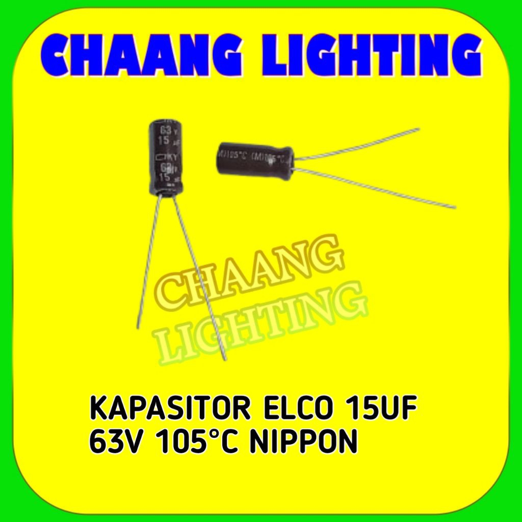 15UF 63V 105°C KAPASITOR ELCO 15UF 63V CAPASITOR ELCO 15UF 63V 105°C