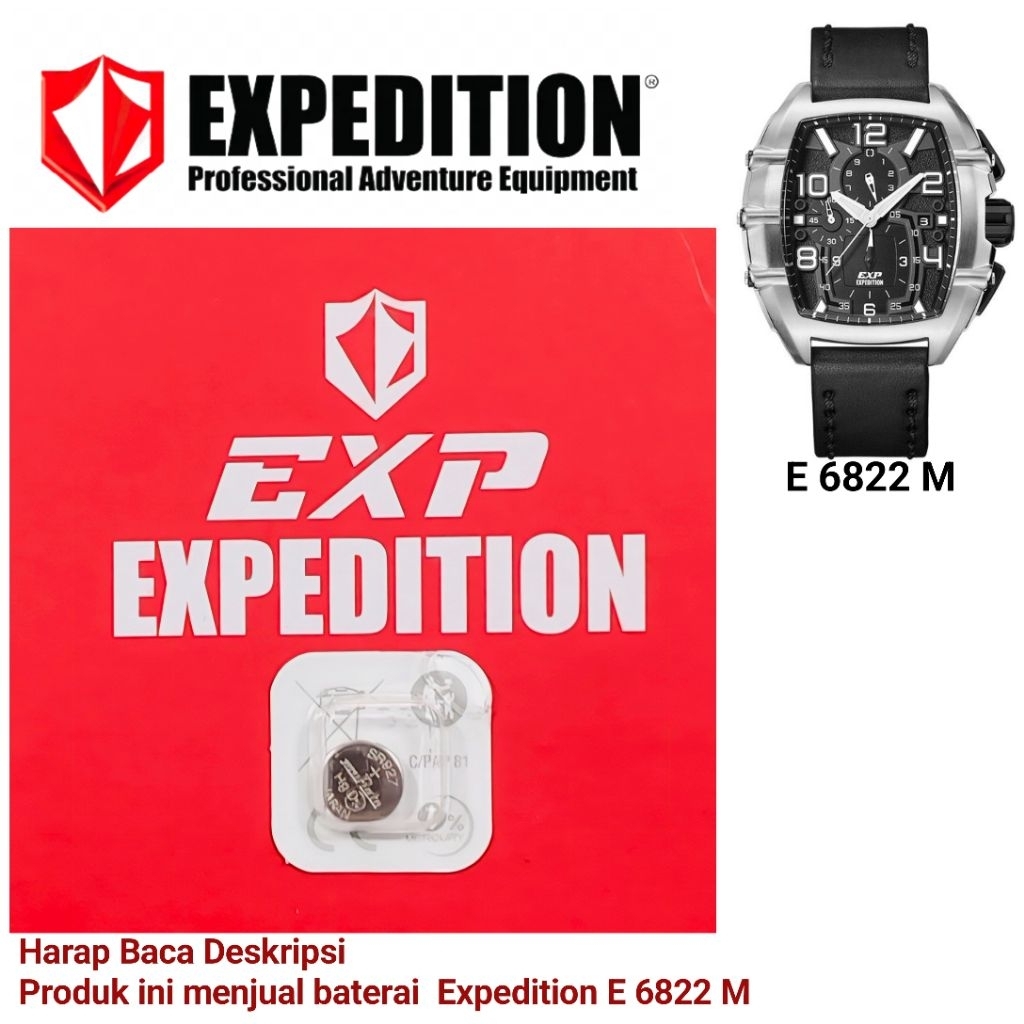 Baterai Jam Tangan Expedition E 6822 M