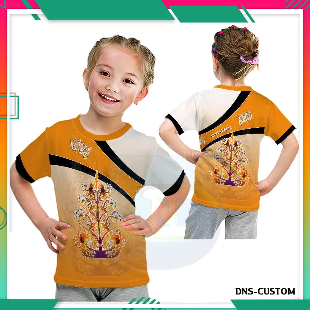 Kaos Jersey Ranting Dayak Anak Custom/Baju Jersey Anak Fullprint Murah/Jersey Ranting Dayak