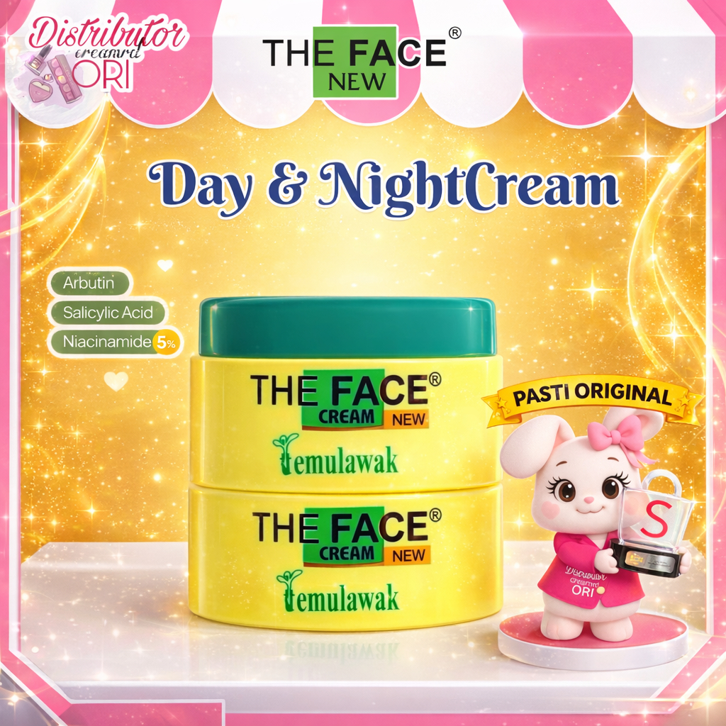 THE FACE Temulawak Day & Night CREAM 30gr | Distributor Cream Ori