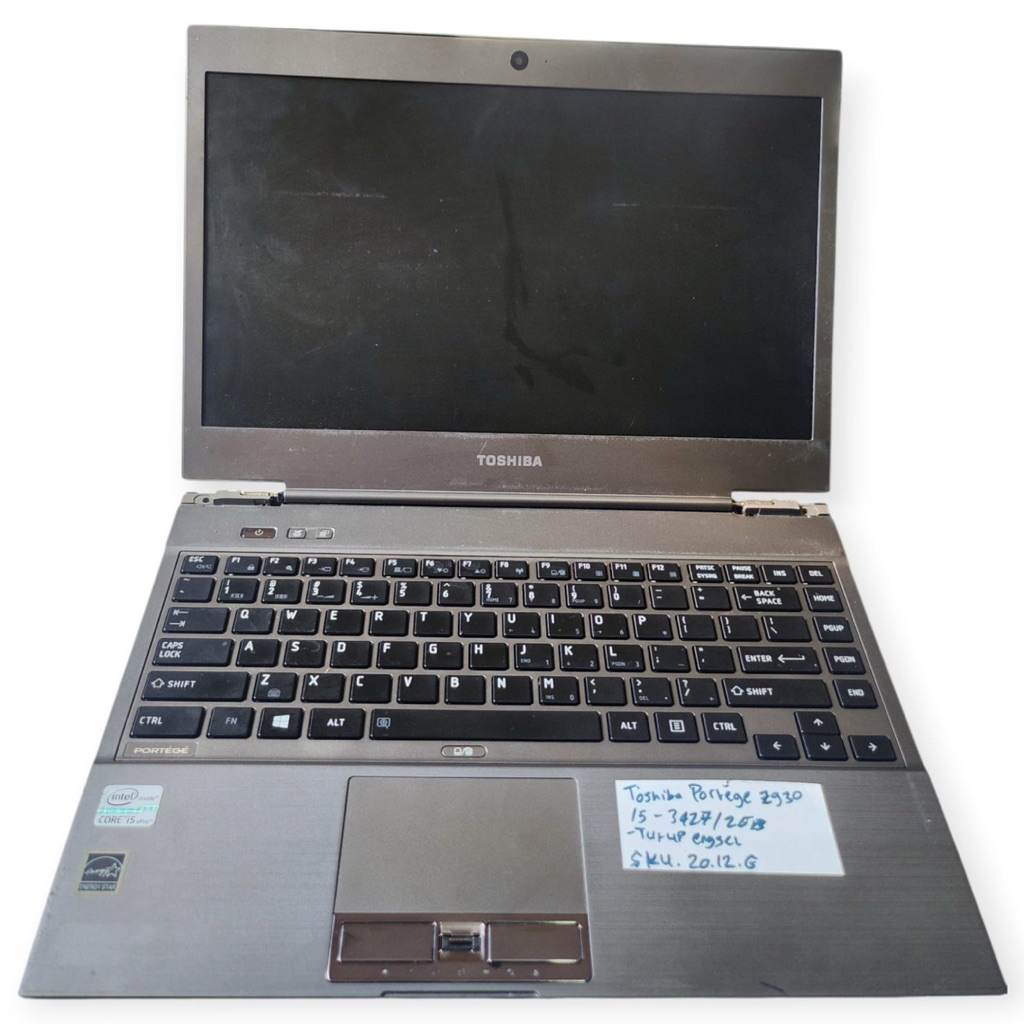 Toshiba Portege Z930 Core i5-3427U kosongan Minus Engsel Batera