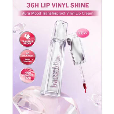 Barenbliss Aura Mood Transferproof Vinyl Lip Cream Tahan Lama 36 Jam Deep Moisture Lock Ringan Hi Pi