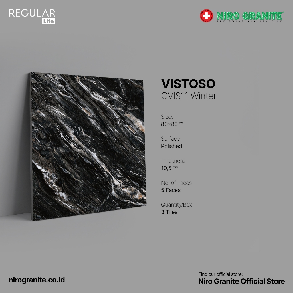 NIRO GRANITE 1st Grade - Vistoso GVIS11 - Polished - 80x80