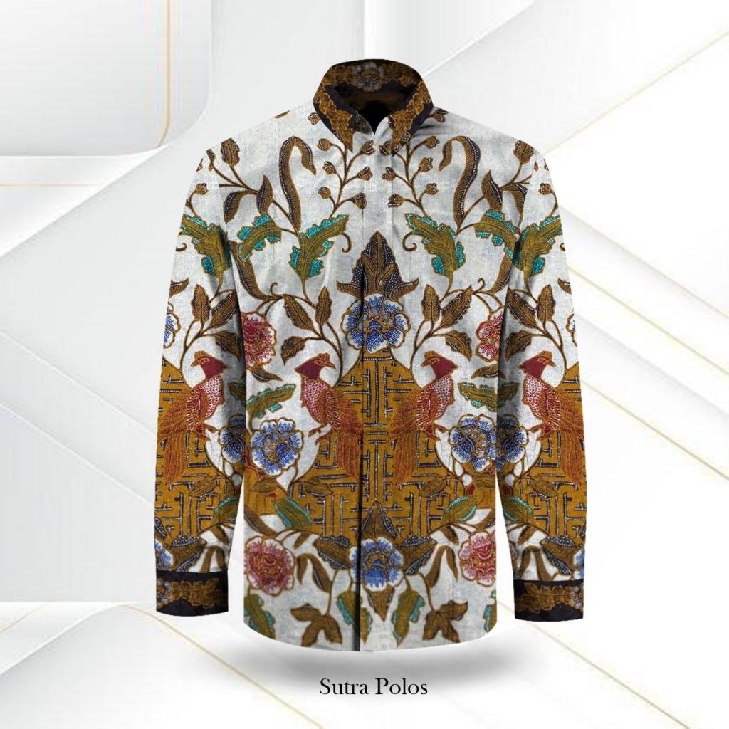 Bahan Batik Tulis Pola Kemeja Sutra ATBM Premium