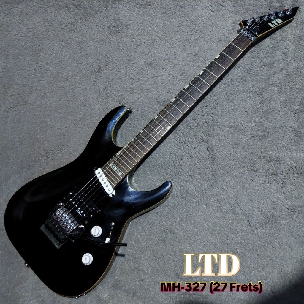gitar langka 27 frets ESP LTD MH327 gitar original
