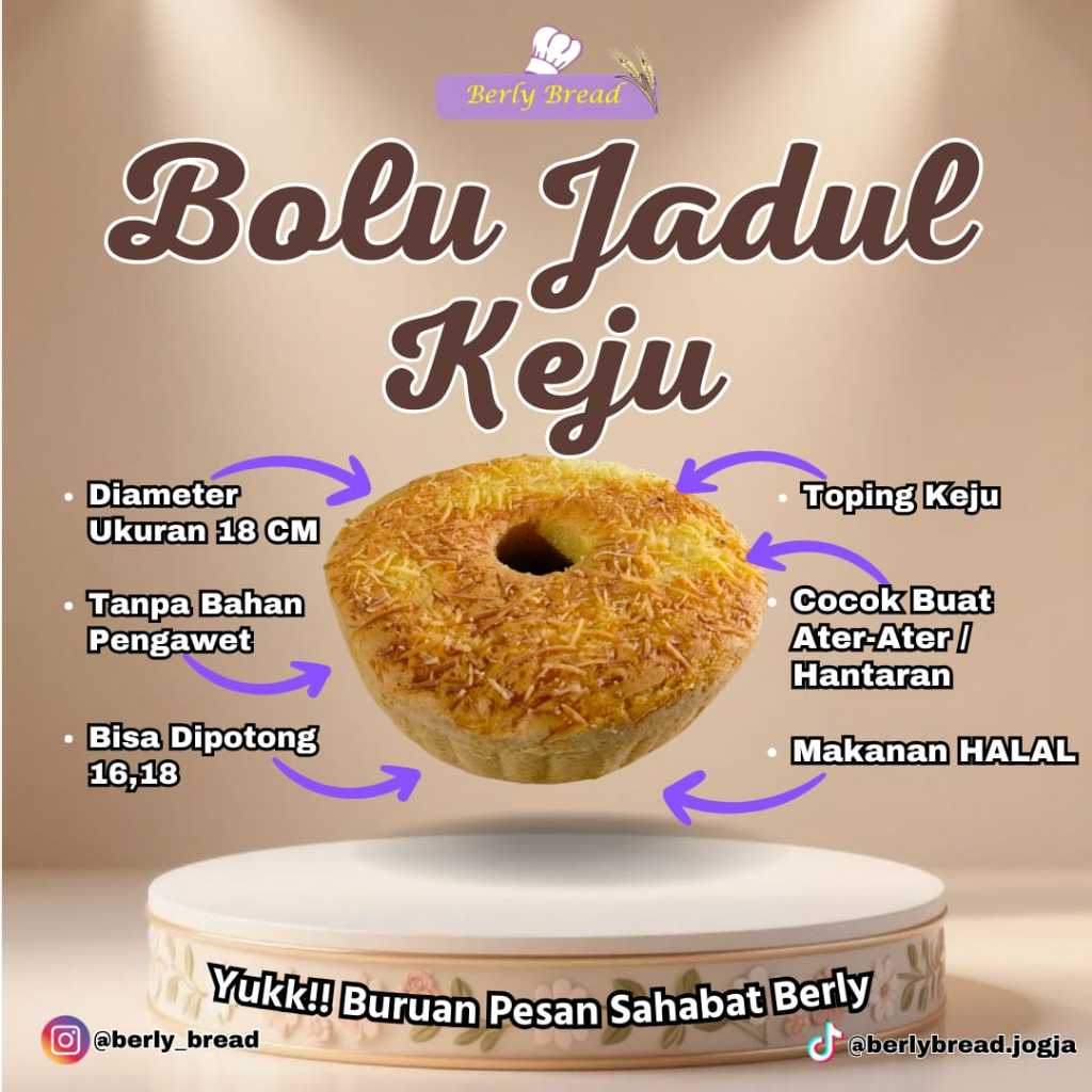 Bolu Jadul Keju / Rasa Keju / Bolu Jadul full keju