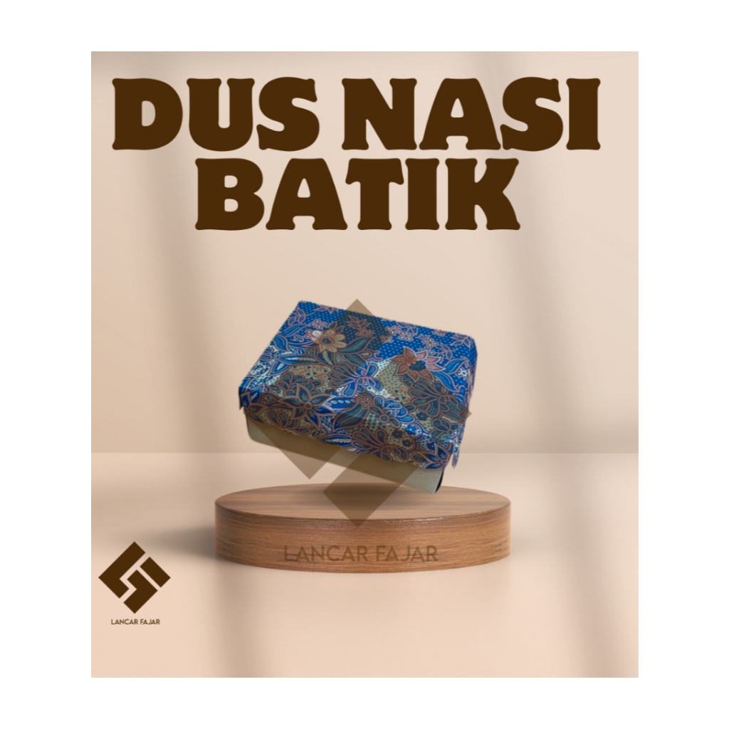 [100 lembar]  kotak nasi putih / kotak nasi coklat / kedus nasi batik coklat / [310 GSM] Kotak Dus K