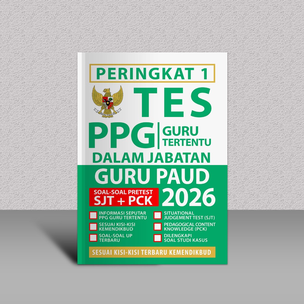 Buku PPG Guru Tertentu Guru PAUD 2026 - Buku PPG Daljab Guru PAUD 2026