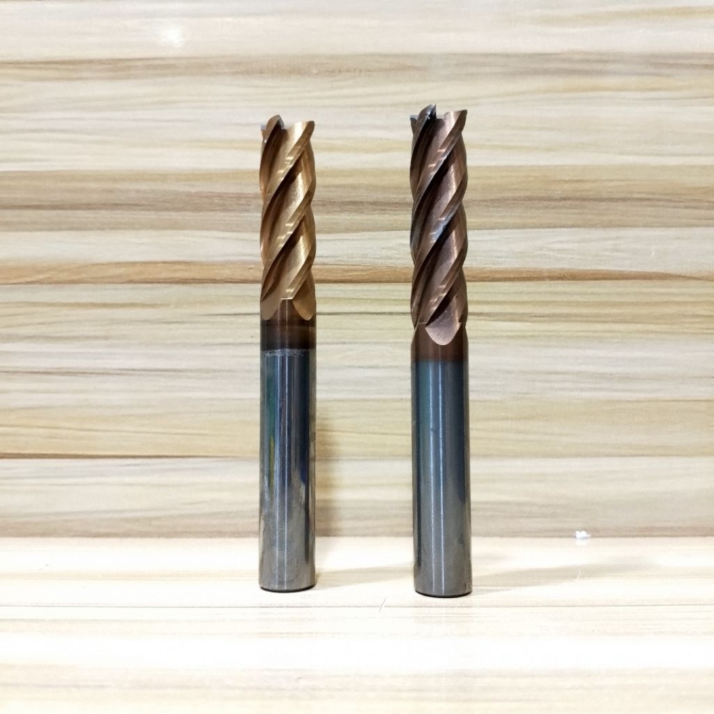 Endmill 12mm 4 flute carbide mata bor frais 12 mm 4f second cutter Milling 12 bekas