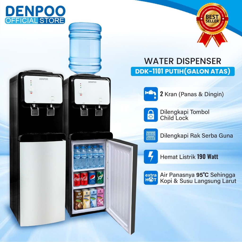 Denpoo Dispenser Galon atas DDK 1101