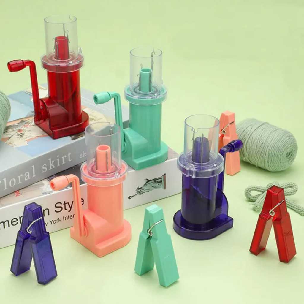 DIY Alat Rajut Putar Otomatis Warna Random Aesthetic Embellish-Knit Knitting Machine