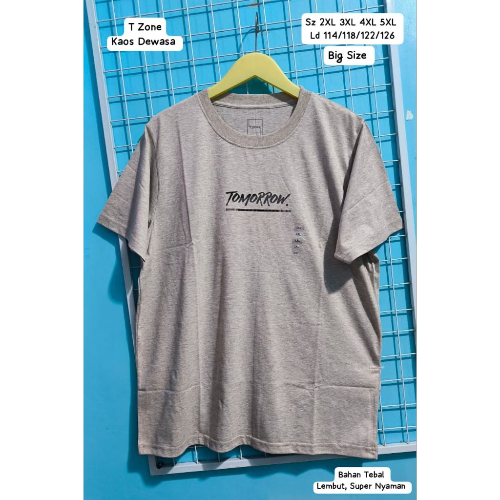PROMOOO Kaos BIG Size Pria Dewasa Original Brand T Zone