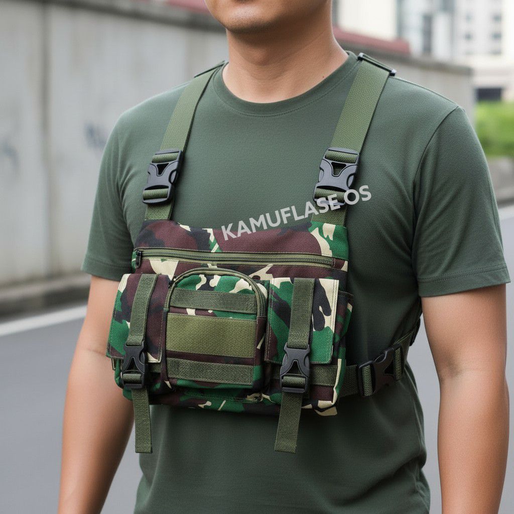 TAS DADA LORENG TNI AD MALVINAS WATERPROOF CHEST BAG ARMY MALPINAS