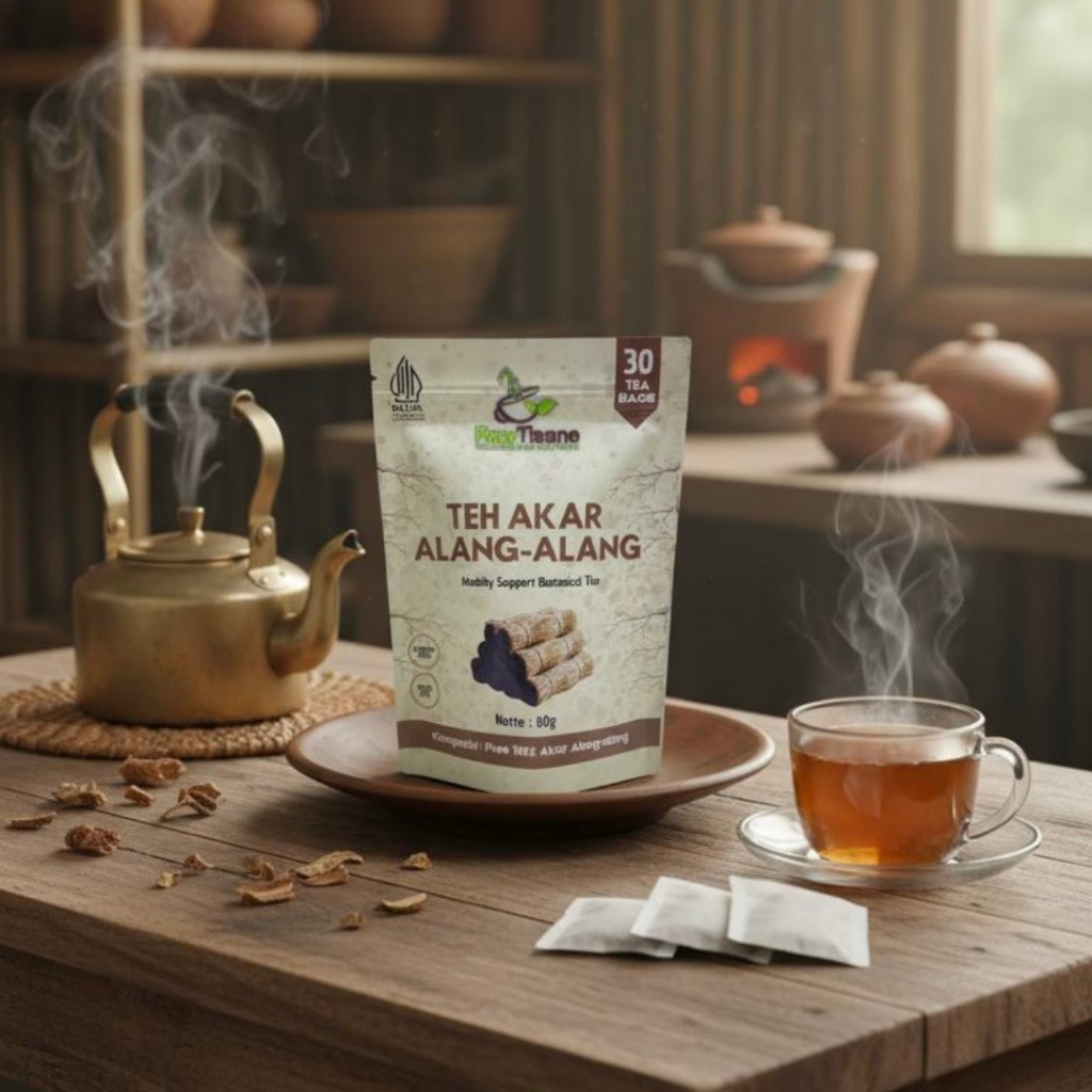 RAW TISANE Teh Akar Alang-alang : Teh Pusaka Alang | Akar Bumi Nusantara Isi 30 Kantong