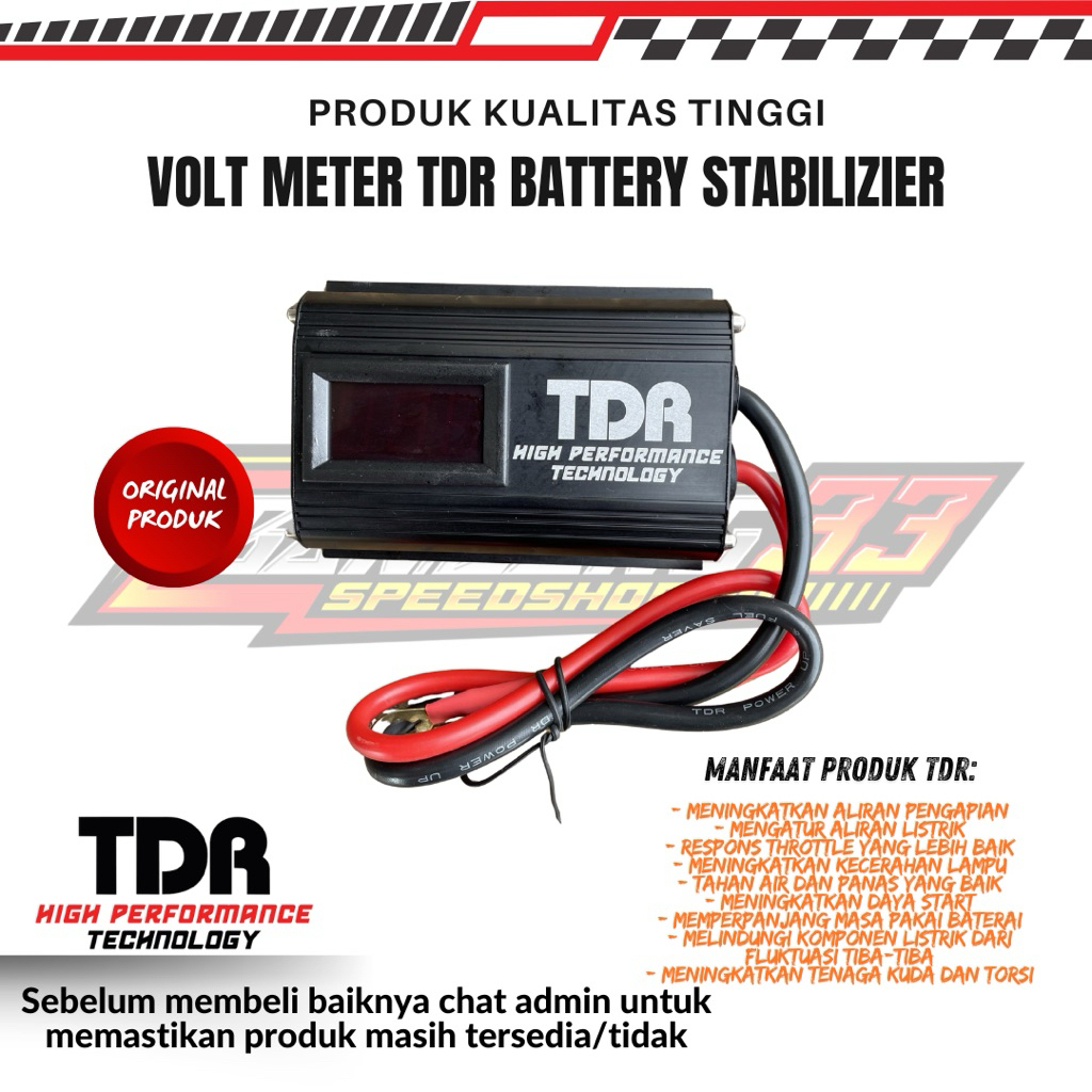 Stabilizer Aki Motor TDR Racing VOLTMETER