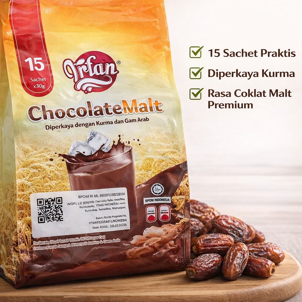 minuman coklat sachet | susu bubuk | coklat kurma | Susu coklat - Susu irfan