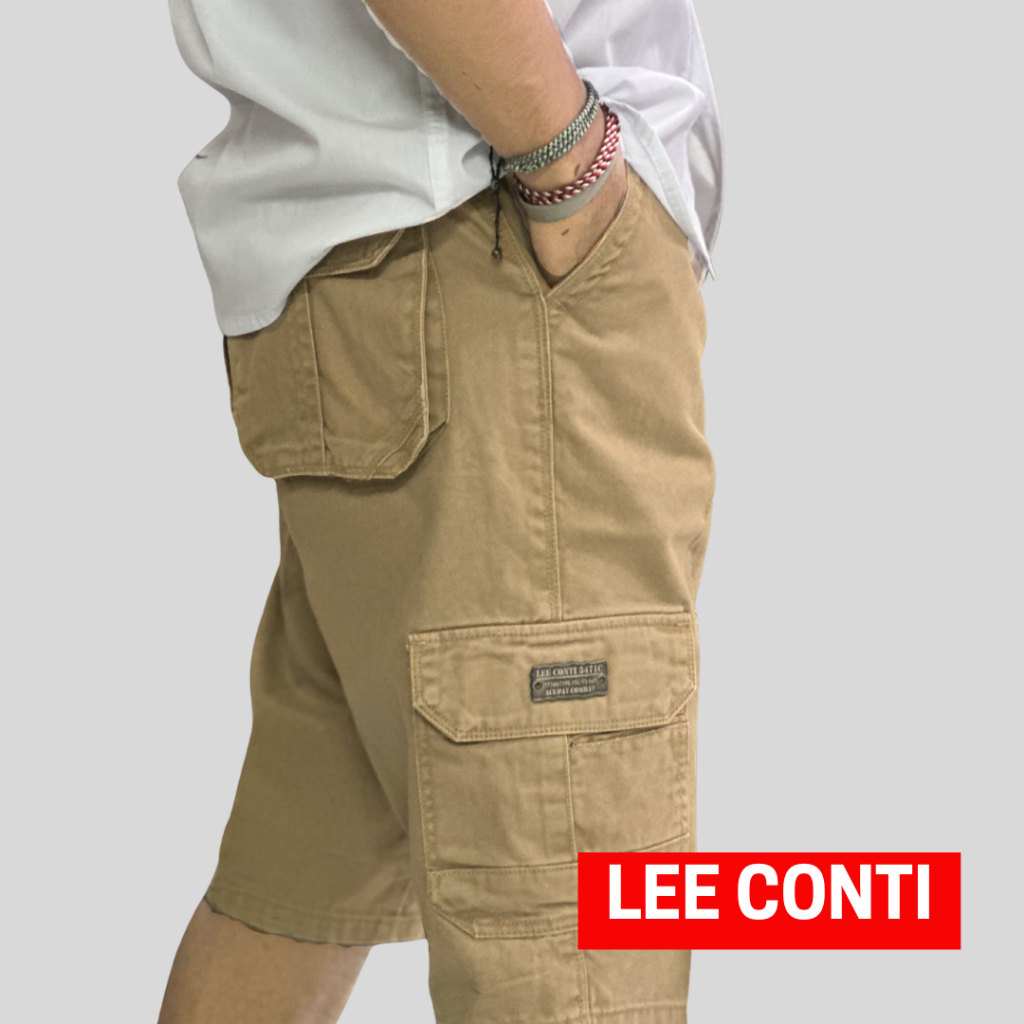 LEE CONTI Celana Pendek Cargo Bahan Tebal ( CG )