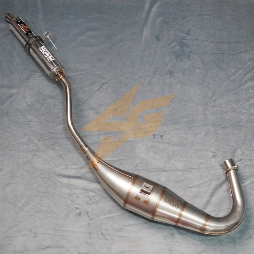 Knalpot AHAU SUPER COBRA C41 Ninja R, SS, ZX, RR Full Press stainless
