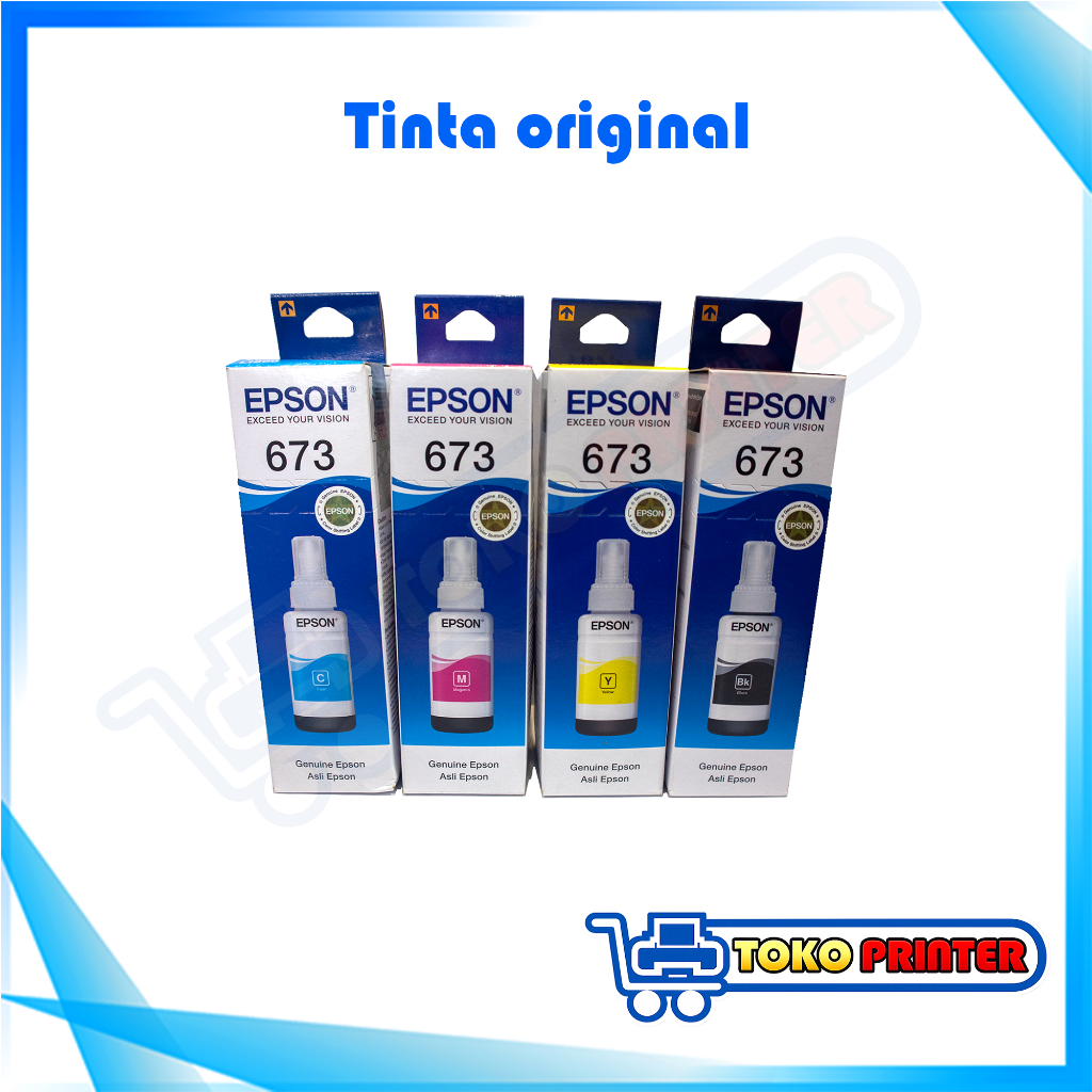 Tinta Epson 673 Original untuk Printer L805 L1800