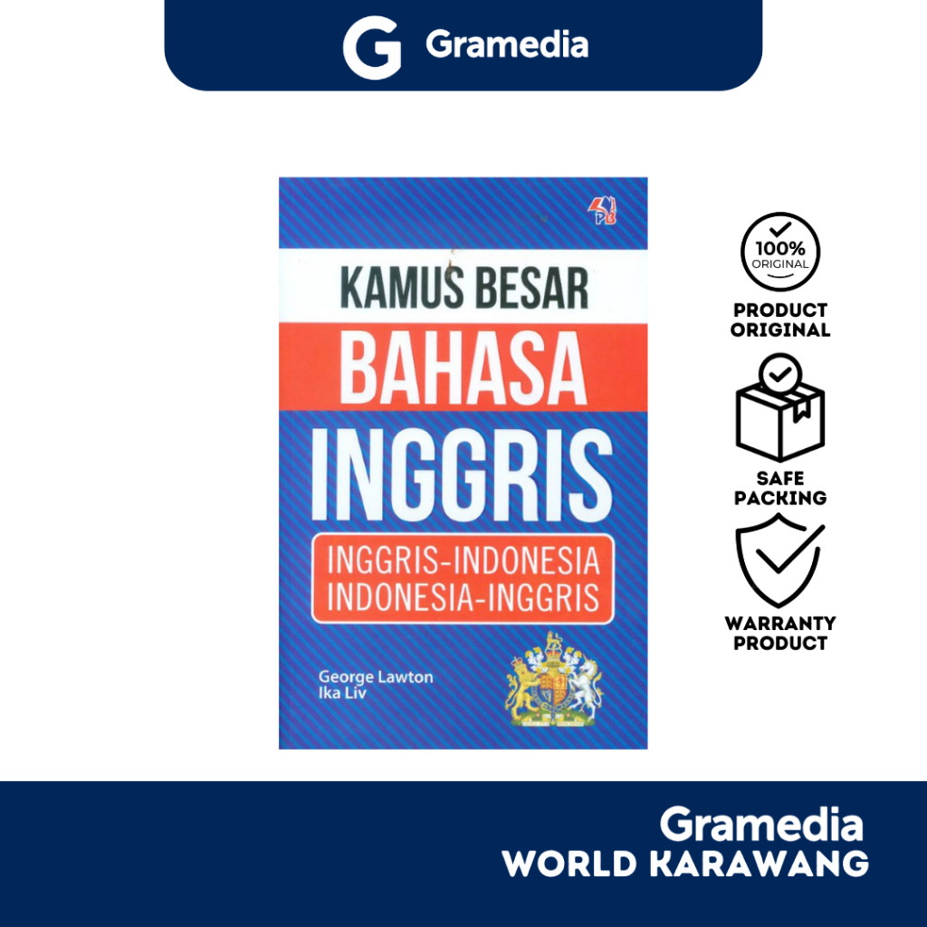 Gramedia Karawang - Buku Referensi -  Kamus Besar Bahasa Inggris: Inggis-Indonesia - George Lawton &