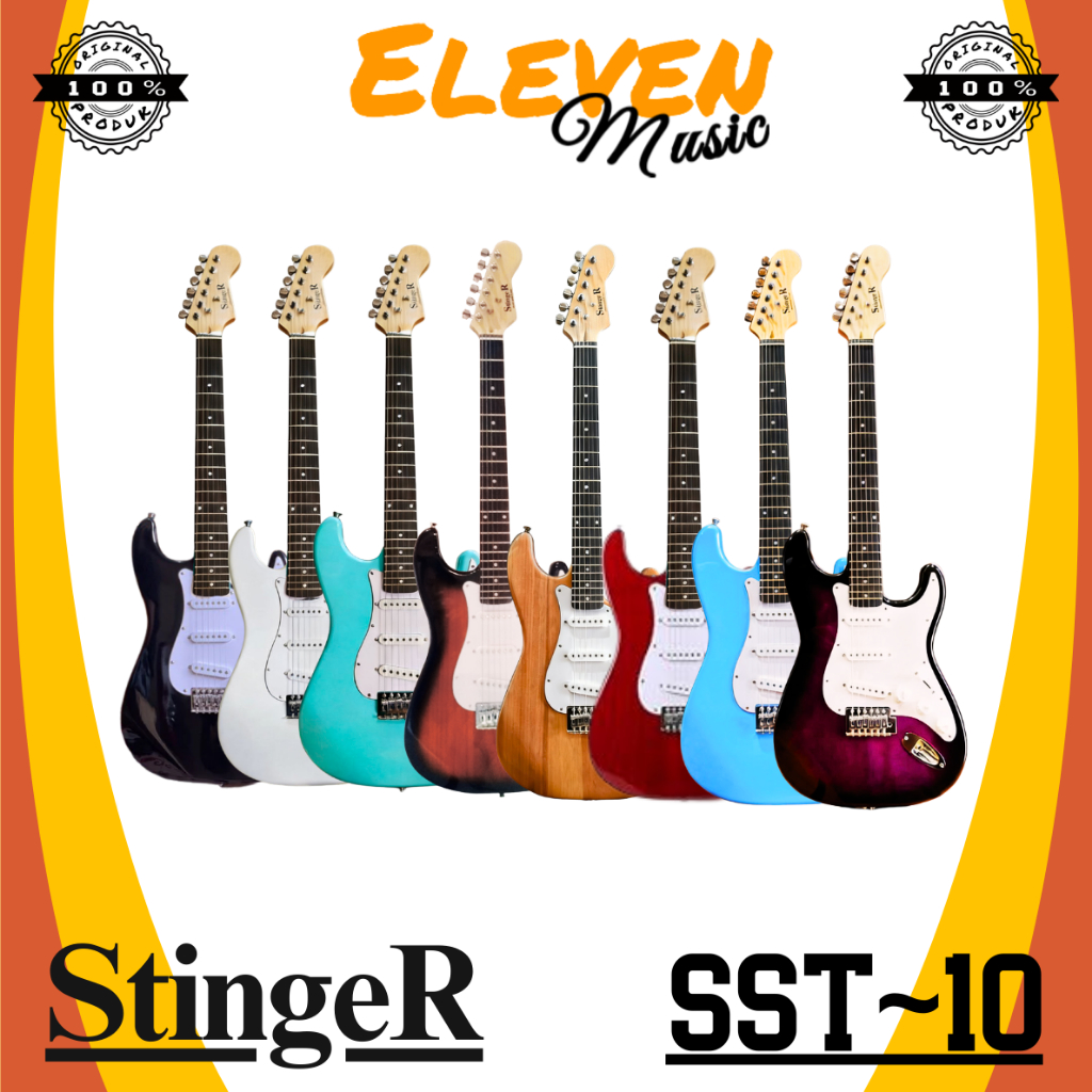 Gitar Melody STINGER Gitar Elektrik Stinger Strato tipe SST10
