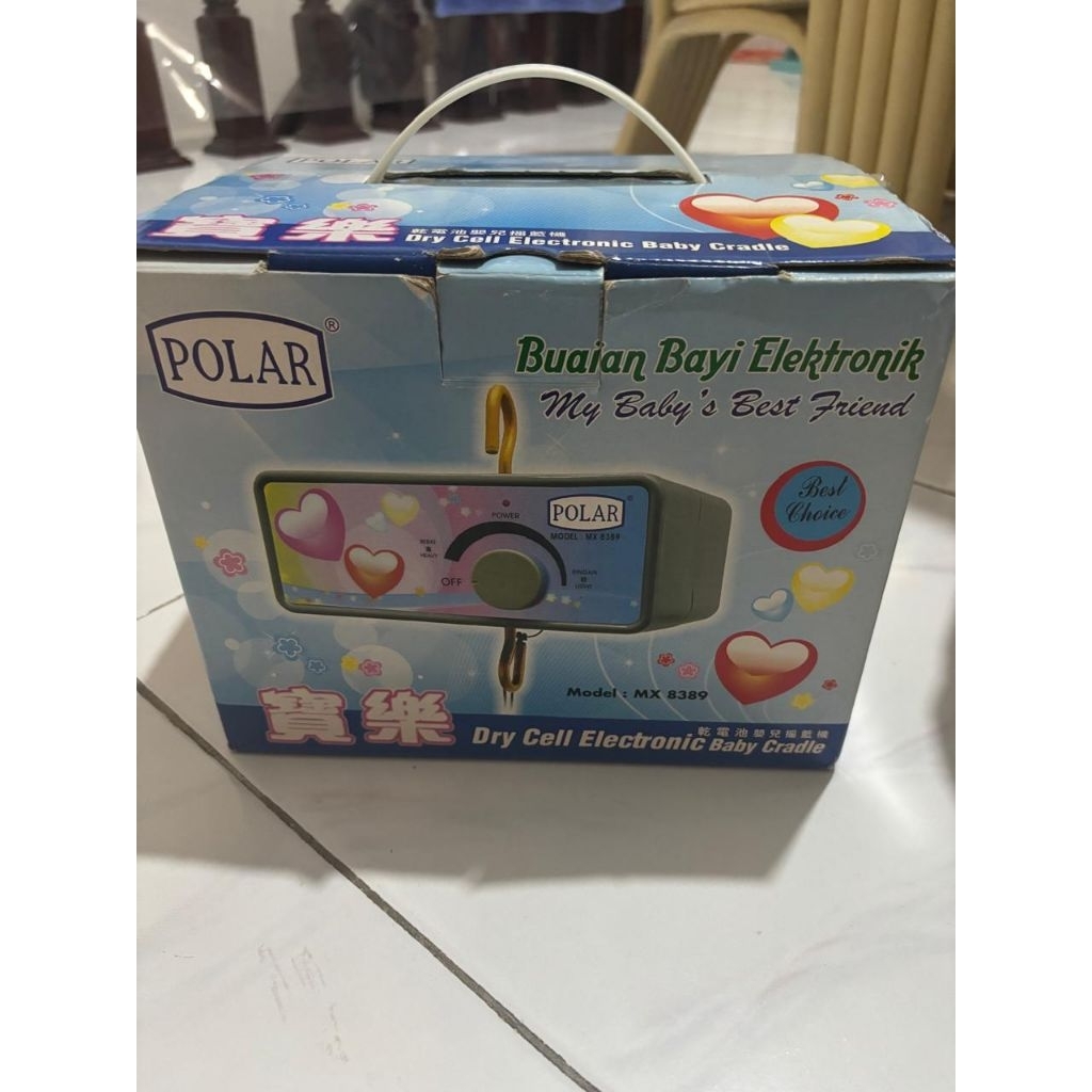 Baby Orient Tiang Ayunan Bayi Chrome + Kain Ayunan + Besi Segitiga + Polar