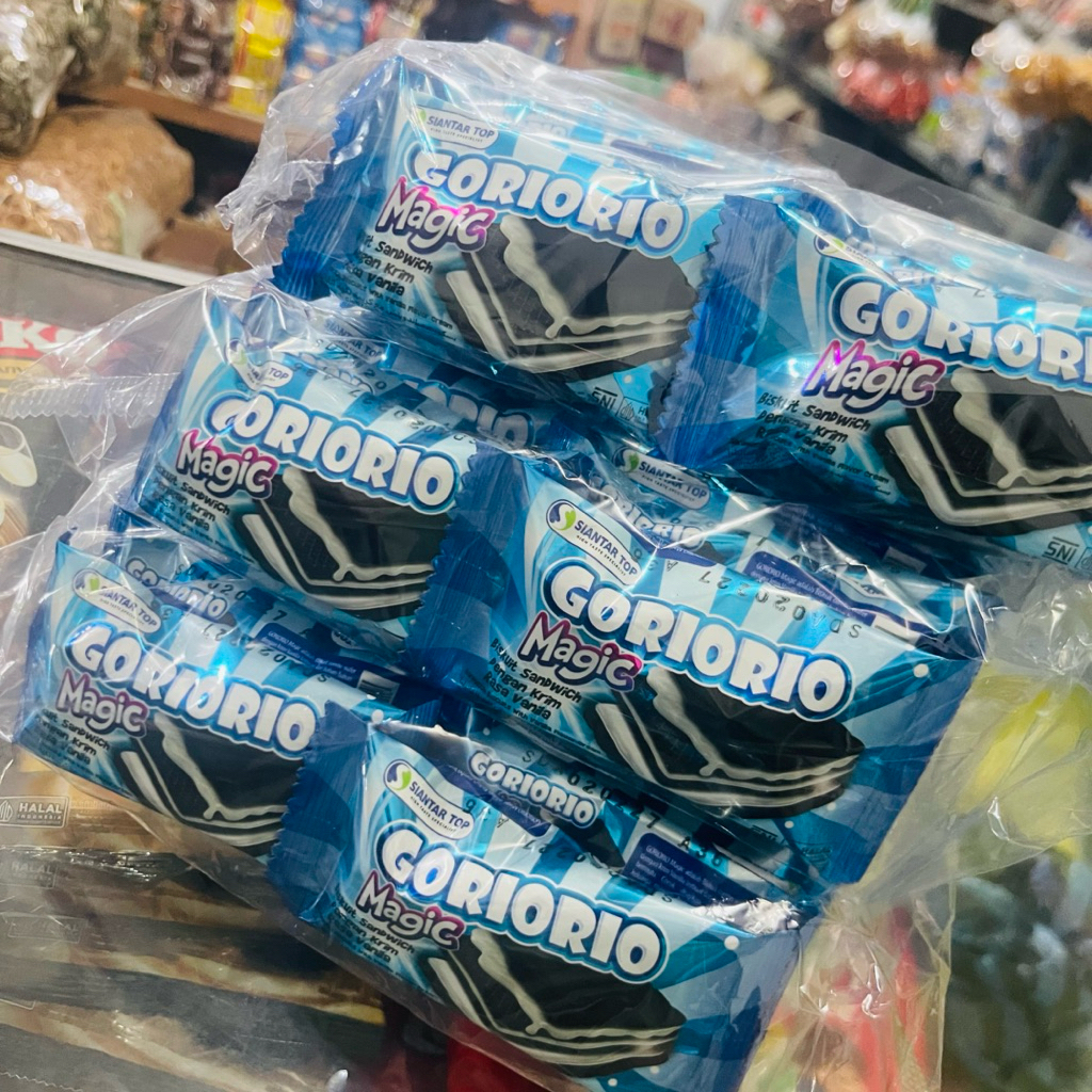 Goriorio Magic Biskuit Sandwich dengan Krim Vanilla