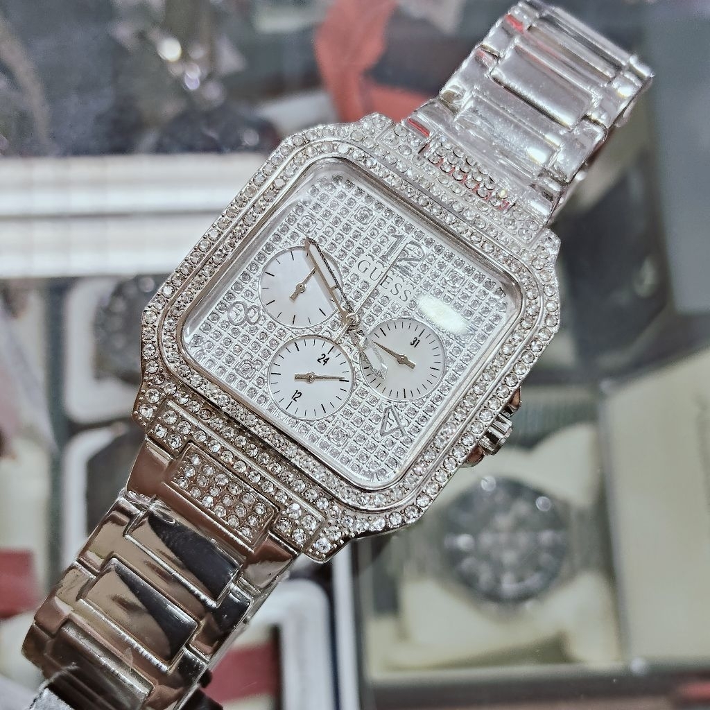 GUESS Deco GW0472L1 Original Jam Tangan Wanita Silver Free Box Ori