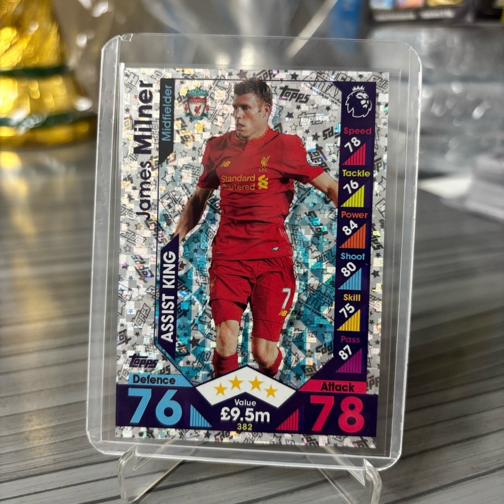 Kartu Bola Milner Assist King Match Attax 2016/2017 Liverpool