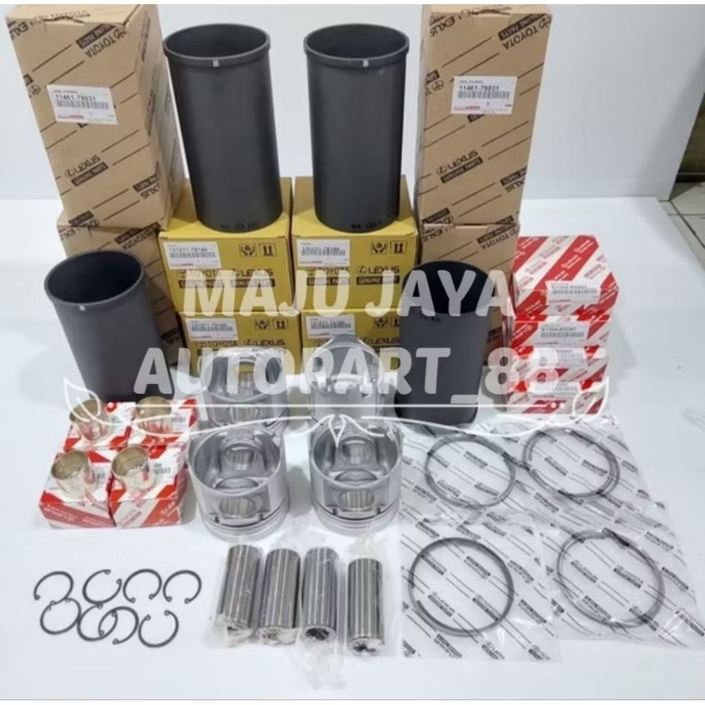 LINER SET FORING PISTON RING BUSHING DYNA DUTRO HT130 HT 130 KOMPLIT ORIGINAL