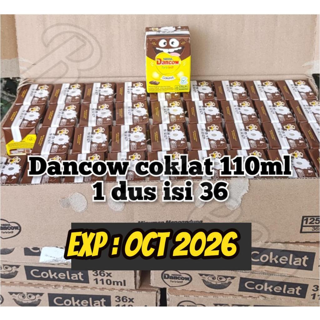 Susu Dancow Fortigro 110ml 1 karton isi 36pcs susu uht dancow cokelat vanilla cokelat vanilla  forti