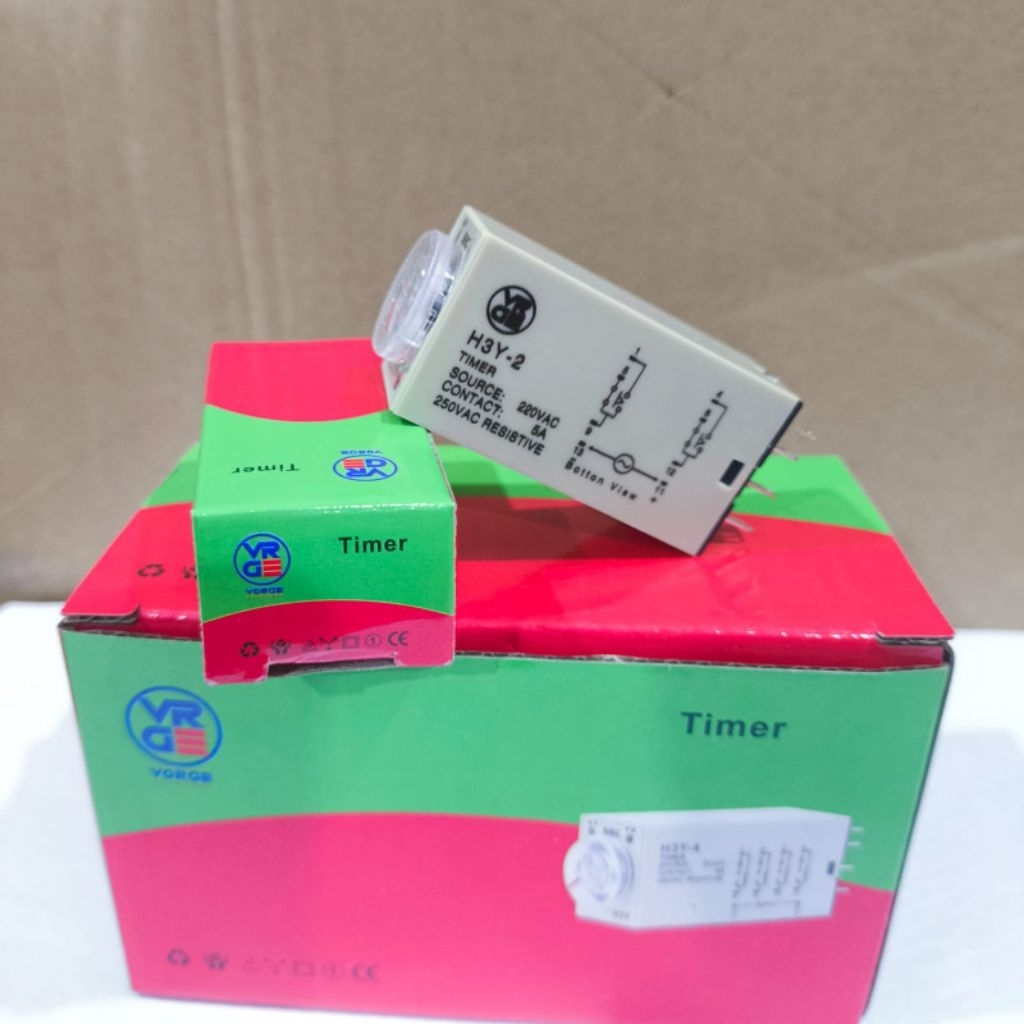 MINI Timer VORGE H3Y-2 / H3Y2 Delay Timer Relay 5S 30S 60S