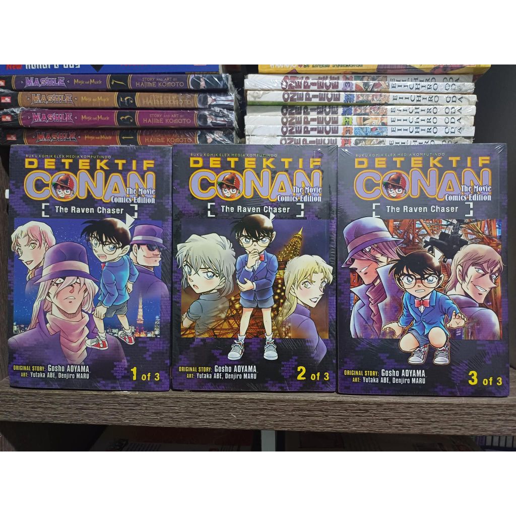 Komik Detektif conan the movie comics edition the raven chaser 1-3 segel
