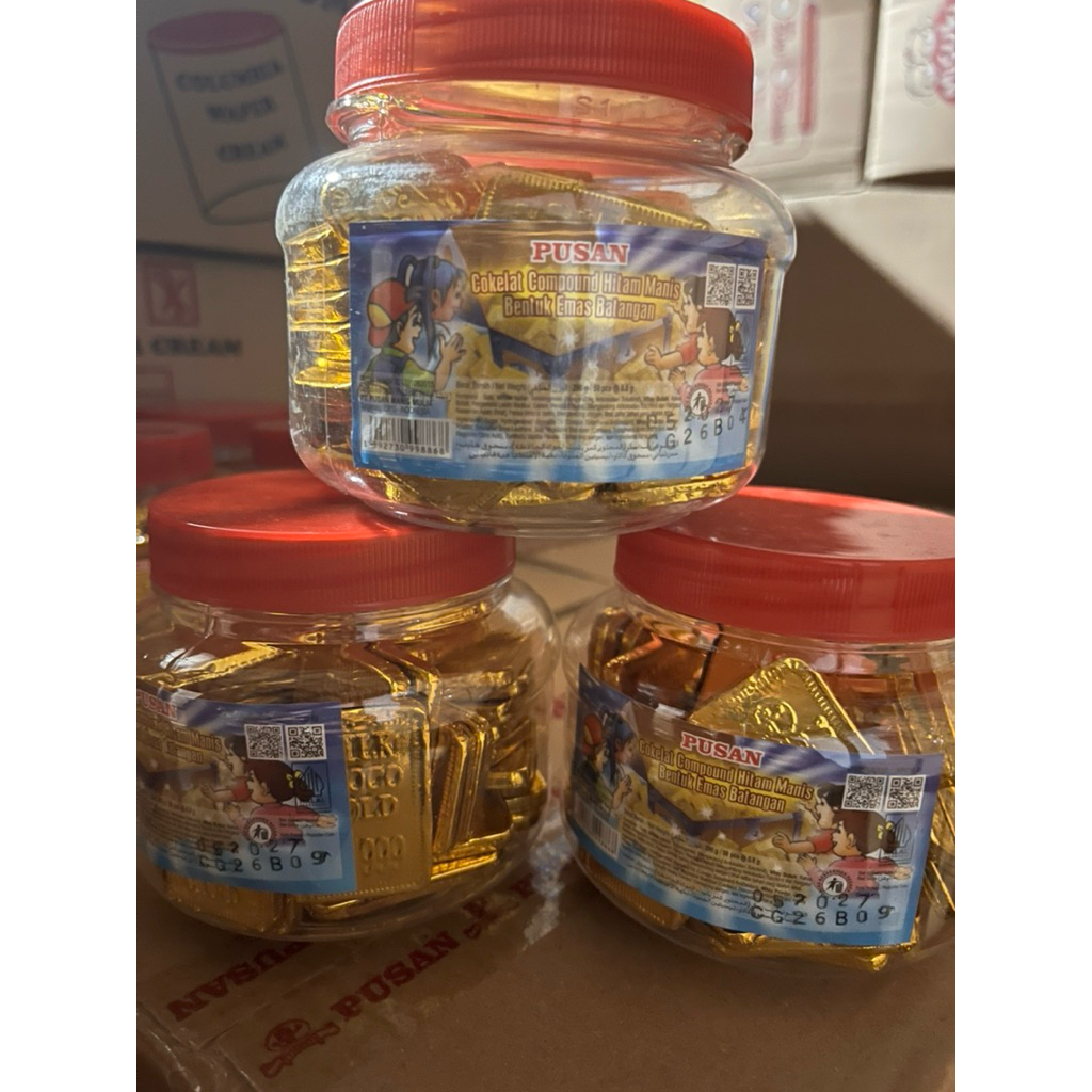 Coklat Emas Batangan 50pcs