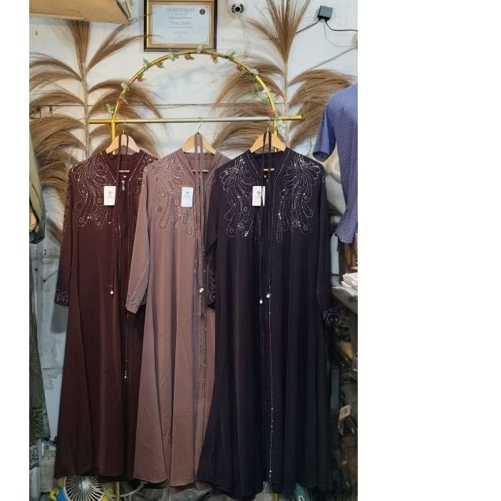 Gamis abaya kombi sawrosky free tali