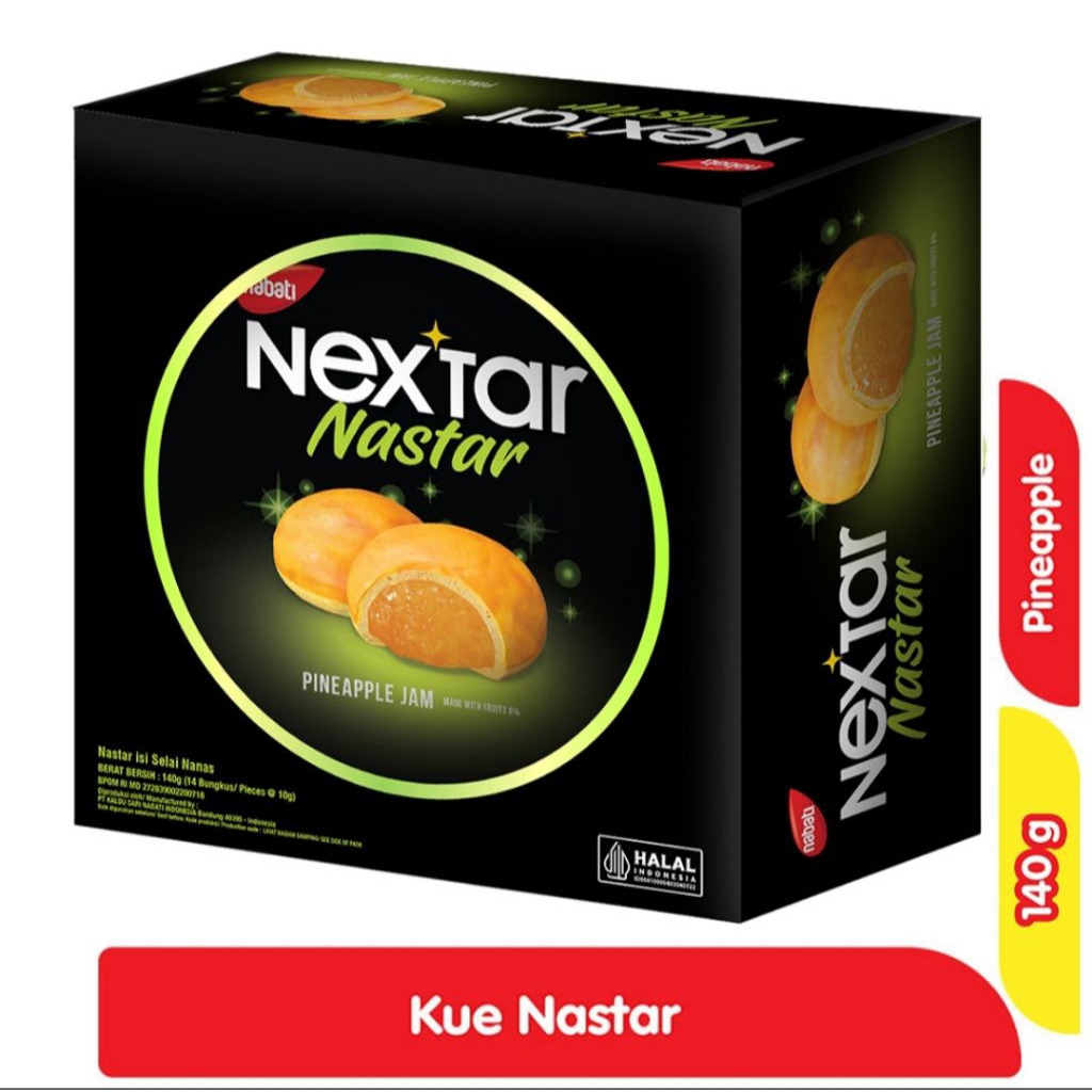 Nextar Nastar Cookies Pineapple Kaleng 140 g
