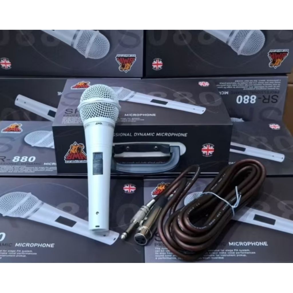 Mic Kabel Bma Sr880 Mikropon Vokal Sr 880 Mikrofon Sr-880 Original