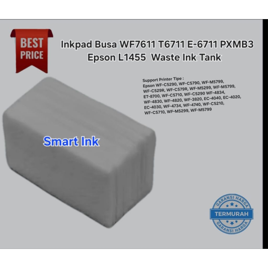 Busa Inkpad WF7611 T6711 E-6711 PXMB3 Epson L1455  Waste Ink Tank