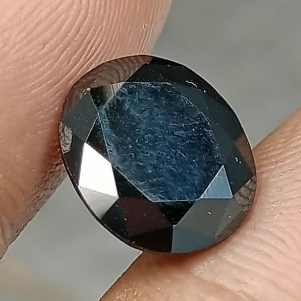 Batu Permata Diamond Hitam , 12 x 10 mm