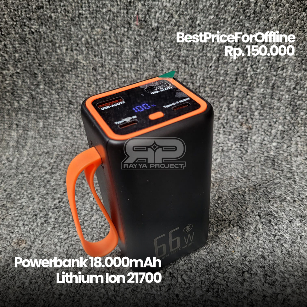 POWERBANK 18.000Mah LI-ION 21700 REAL KAPASITAS