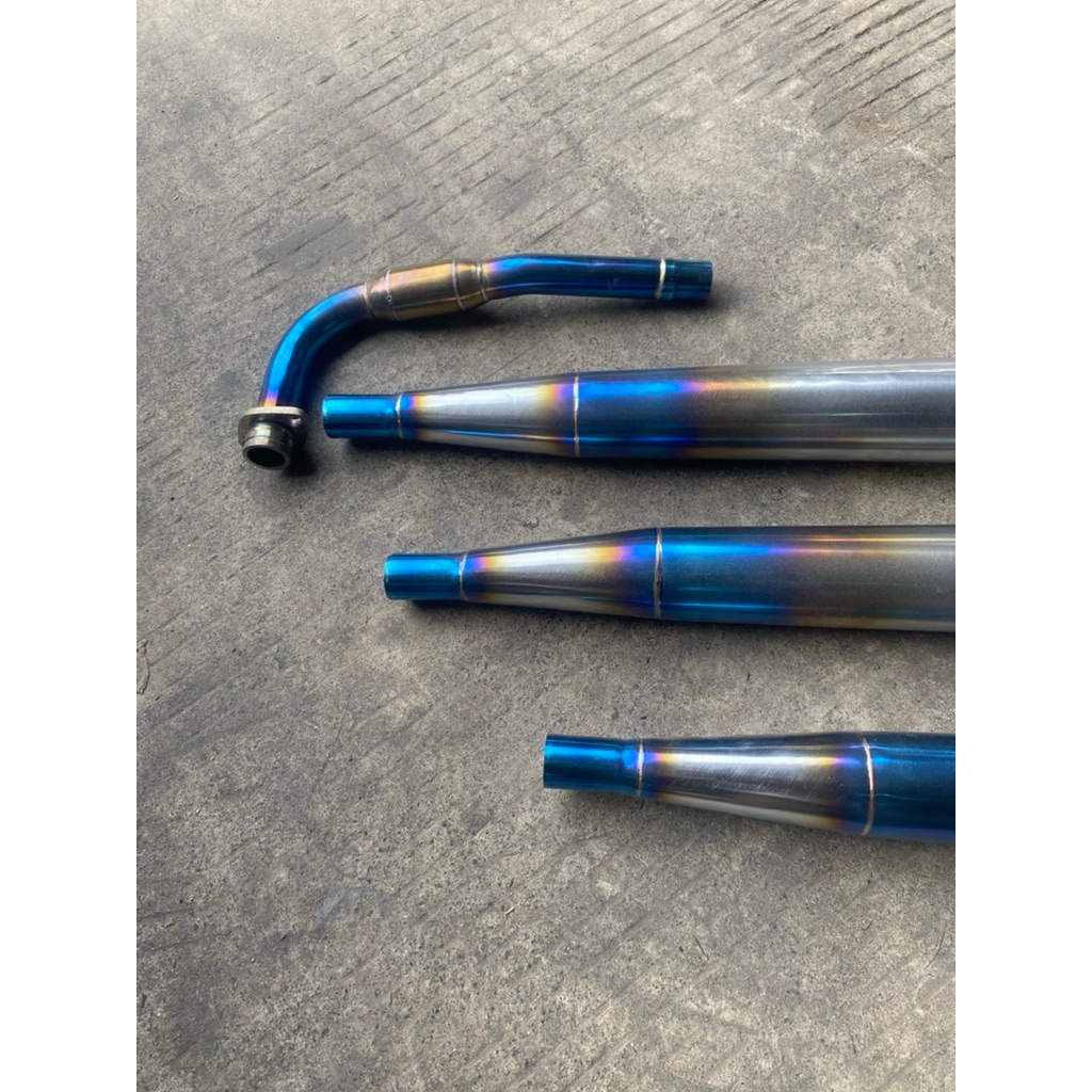 KNALPOT STANDAR RACING HONDA WIN 100 BLUEMOON ORIGINAL HRNM02 RACING EXHAUST